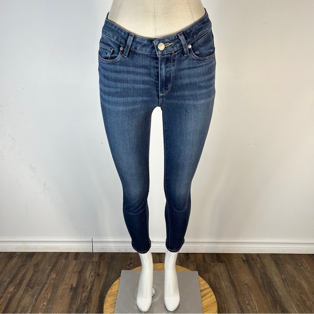 ❤️ PAIGE Dark Blue Verdogo Ankle Skinny Jeans 27